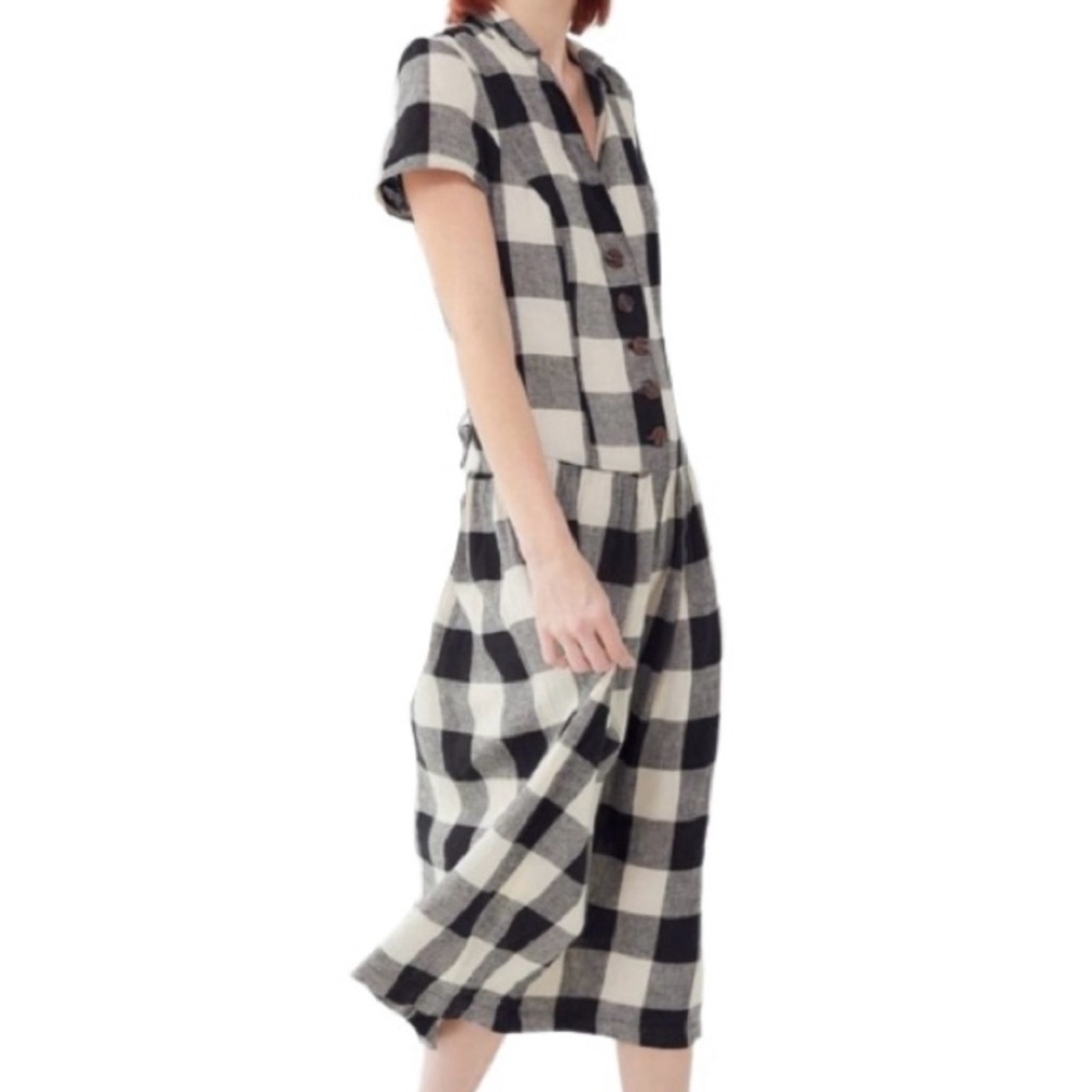 Urban Outfitters Natalie Linen Midi Shirt Dress, Size M